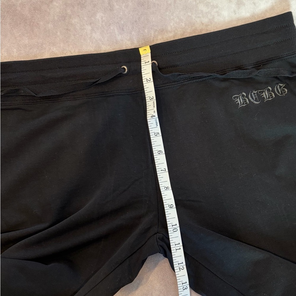 BCBG Maxazria:XL Black Hoodie and Pants Set with Red Accents 95% Cotton Pockets - Picture 13 of 16